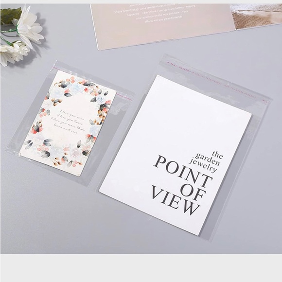100ct ~ 8x10’ Clear Poly Bags Boutique Quality 📚🆕📚W/Free Thank You Stick… - Picture 6 of 11